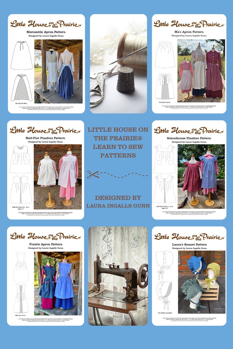 DecorToAdore's tweet photo. Today is the official release of my #LittleHouseonthePrairie® Learn To Sew series of patterns and videos.
It is series of patterns, instructional booklets and step by step YouTube video tutorials. Here's a post with all the details.
https://t.co/tuCV6WT7z7 https://t.co/5Va8gbfTWY