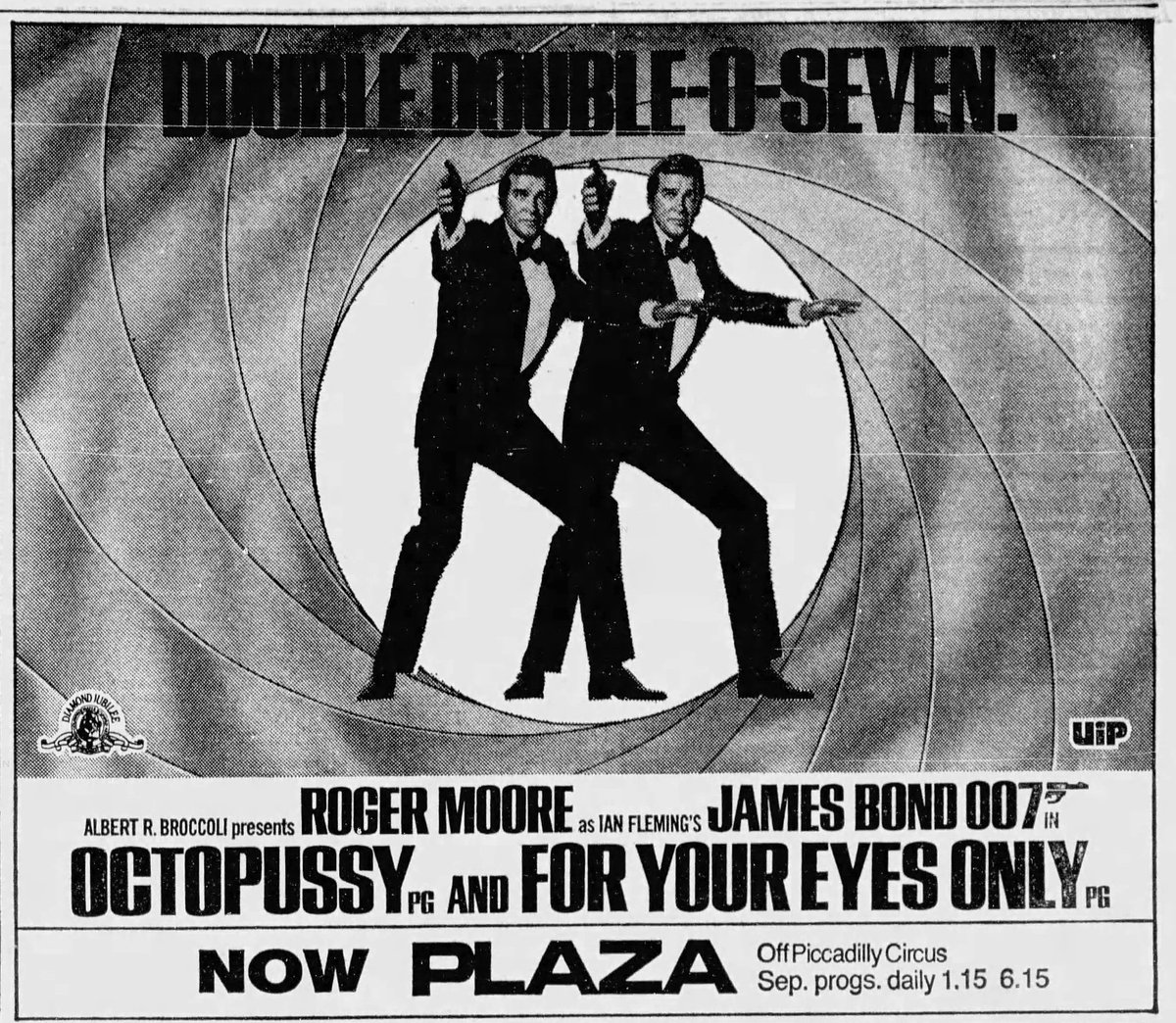 Mag1cH0ur's tweet photo. 007 x 2 in London at the Plaza on this day August 24th, 1984.. https://t.co/ow1mg22PWO