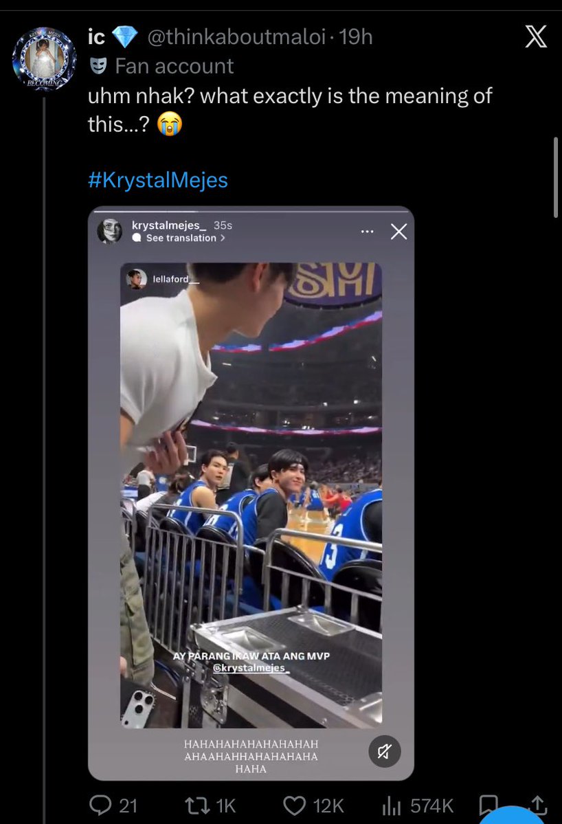 thinkaboutmaloi's tweet photo. YOOO WHAT??? Teshow liked my tweet about him and Tala 😭😭

#KrystalMejes #Teshow https://t.co/OI75iObBzb