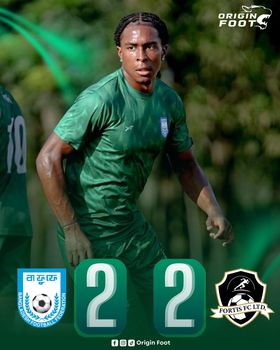 OriginFoot_bd's tweet photo. 🇧🇩 Bangladesh U-20 and Fortis FC played out a 2–2 draw in a closed-door friendly match. 🚨
#OriginFoot #BangladeshFootball #FortisFC https://t.co/JLBU8x7AWY