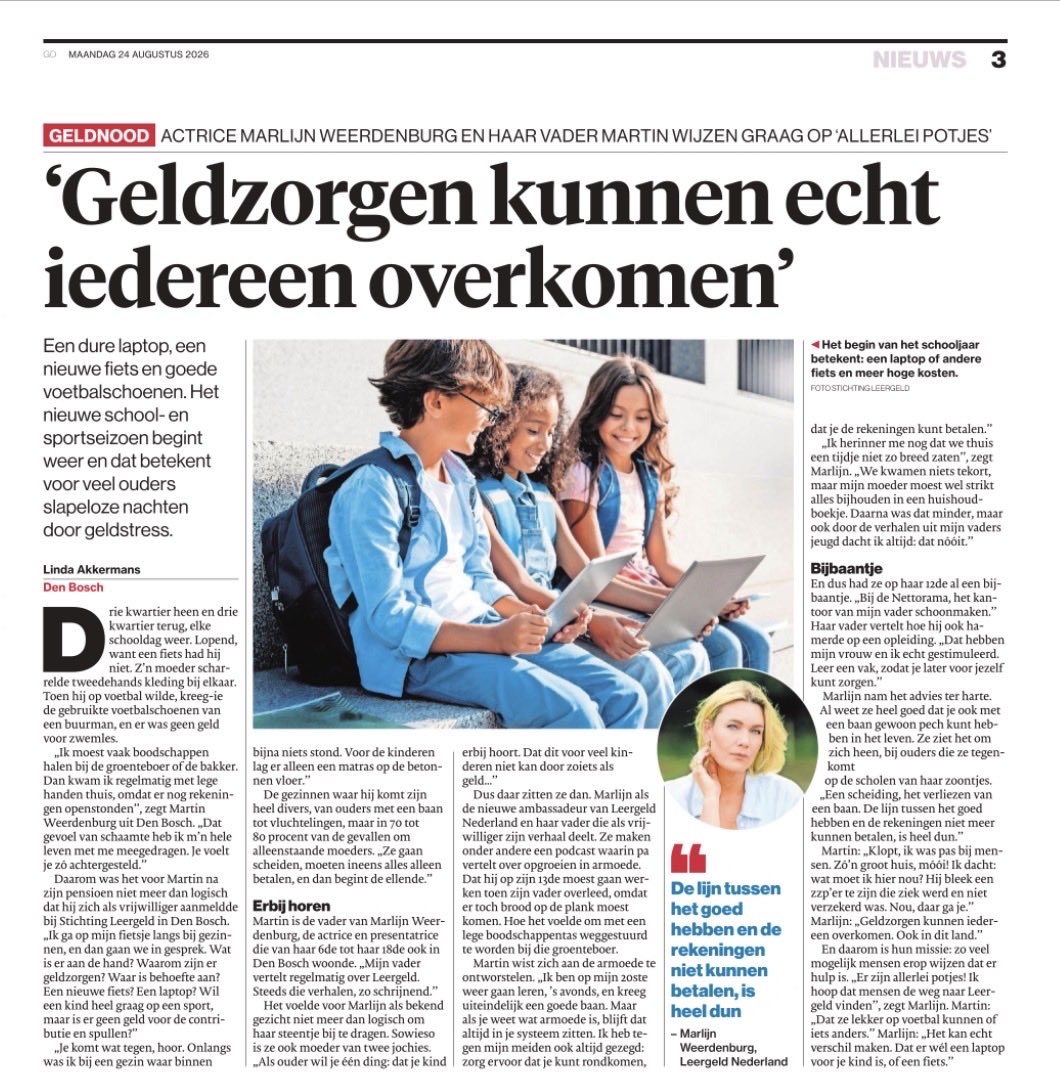 Westrik's tweet photo. Incidentele potjes zijn prima, echter structurelere oplossing natuurlijk meer passend.
Wat te denken van ook het inzetten van de #brugfunctionaris @Marlijnwburg? #onderwijs #geldzorgen @LeergeldNed https://t.co/ShEmN0N02P