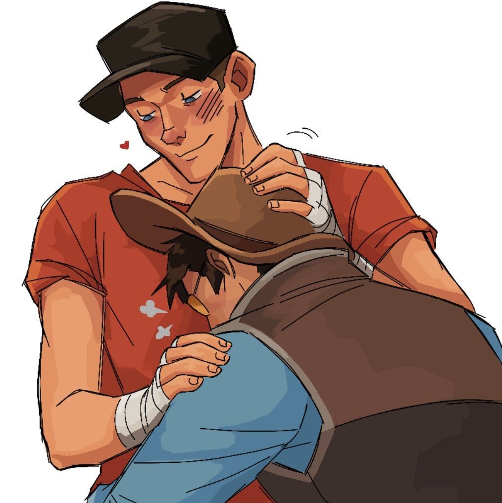 Biori_00's tweet photo. "mate, stop looking at me like that."

#snipertf2 #scouttf2 #tf2 #speedingbullet https://t.co/kFpq7tJGF1