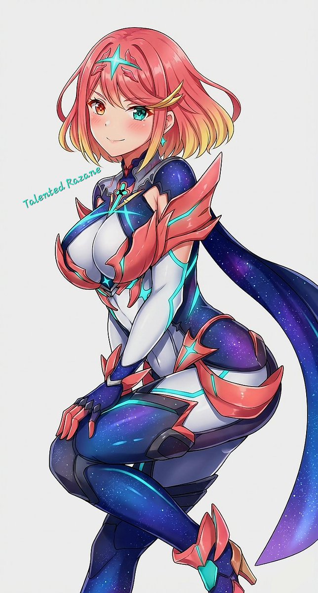 razane_royce's tweet photo. Just added a few touches for fun, not to take away from the characters’ magnificence. ✨❤️‍🔥#Xenoblade2 #ゼノブレイド2 #ホムラ #Pyra #Mythra #XenobladeChronicles2 #FanArt #GameArt #Nintendo #MonolithSoft https://t.co/BHkKaaF1bG