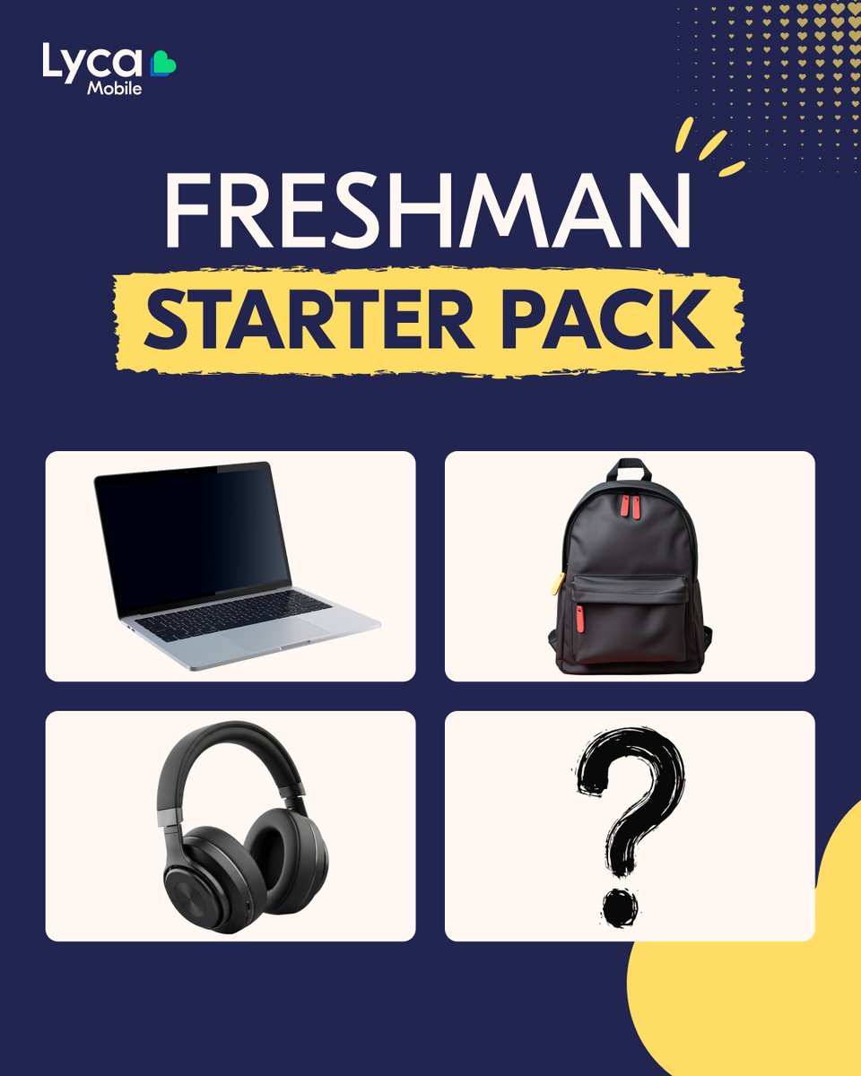 LycaMobile_us's tweet photo. You spent weeks picking out the perfect gear for campus... but did you forget the most important item? 🧵👇 https://t.co/t9SqbkrMjS