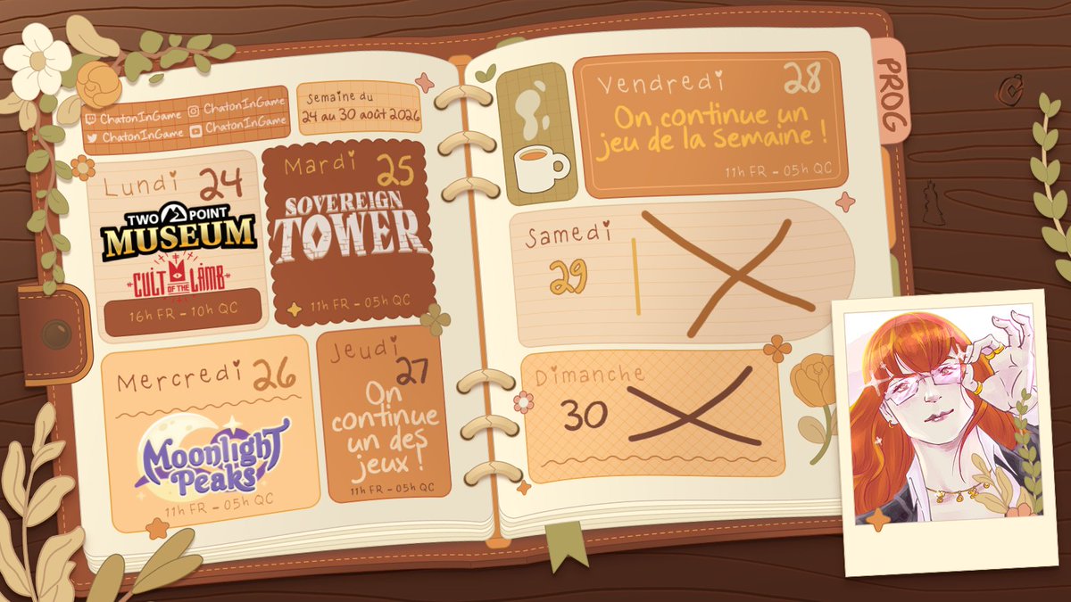 ChatonInGame's tweet photo. Trop hâte de cette semaine !! https://t.co/y3TYzKbr4P
