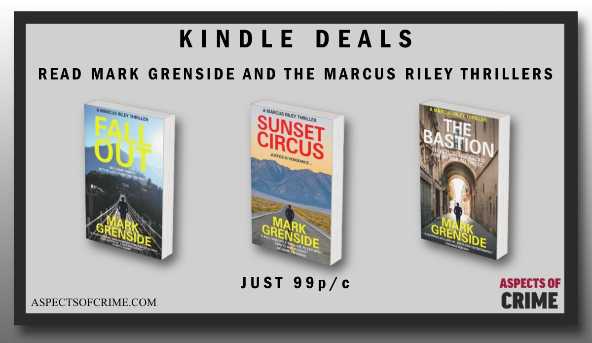 aspectsofcrime's tweet photo. #KindleDeals

Read @MNGrenside and the Marcus Riley thrillers.
Just 99p/c

Fall Out
https://t.co/jGER1cdnRC

The Bastion
https://t.co/n6UgmDWsOx

Sunset Circus
https://t.co/pT3SzCWmTx

@sharpebooks

#crimefiction #kindleseries #amazondeals https://t.co/ePUG9mUwm3