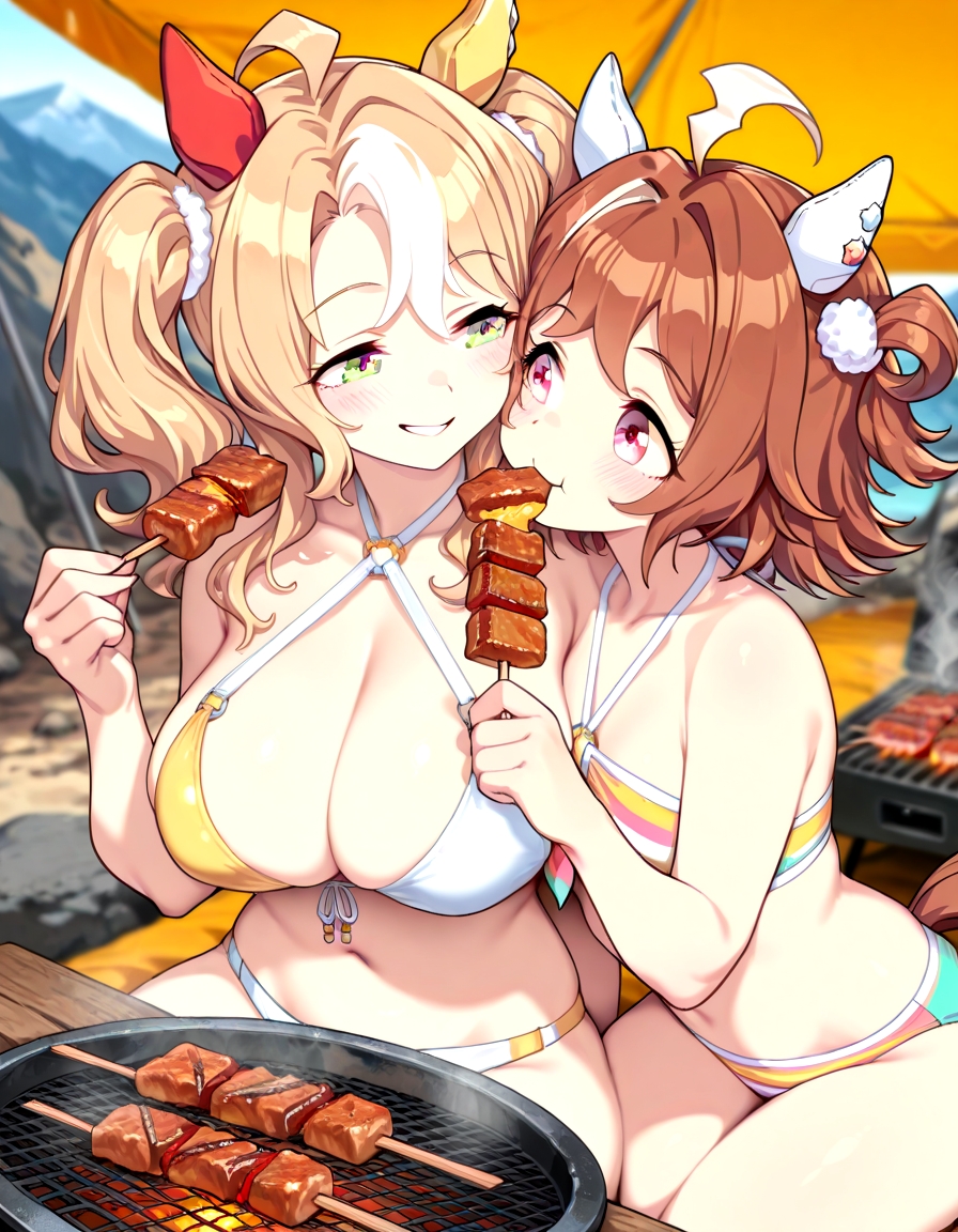 analyzerKENZEN's tweet photo. 今日はくーちゃん先輩を独り占め！（水着でBBQ! その4）#フサイチパンドラ #ラインクラフト https://t.co/5JTPA8BpMs
