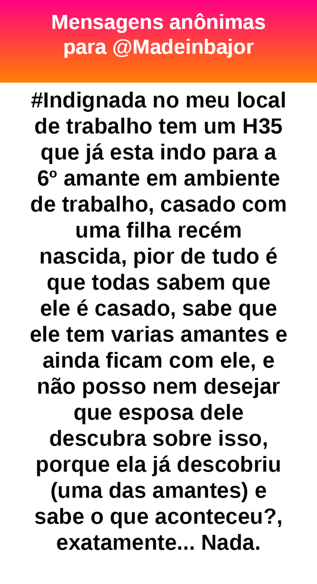 madeinbajor's tweet photo. #Indignada
Moça nem vale a pena gastar seu ódio com essa situação.
Todo mundo nessa história vai receber oq comprou. #bajo44940 https://t.co/62JSqFOvkk