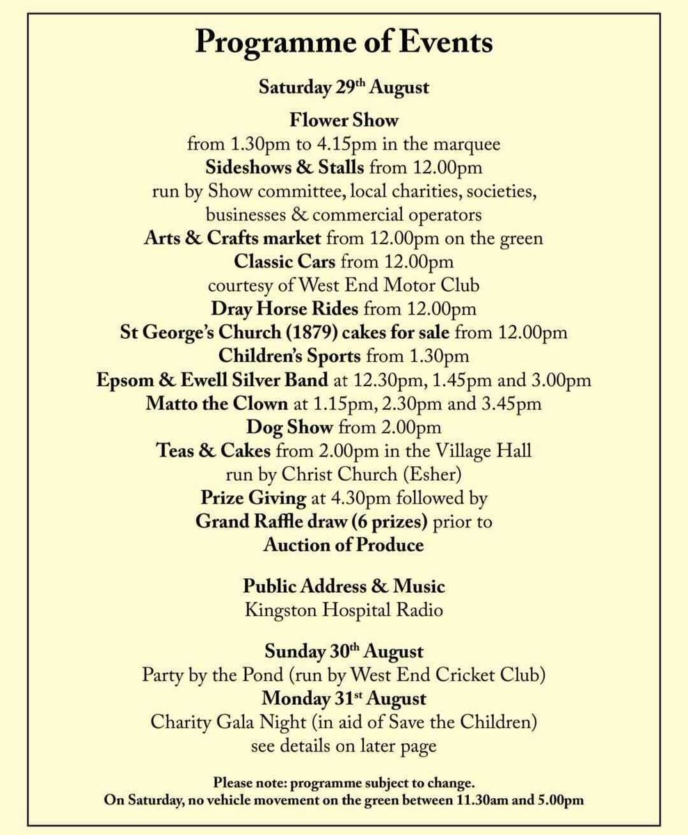 KHRadioOnline's tweet photo. This Saturday we're presenting LIVE at Esher's West End Fair, our very own Mao Ali and several other presenters will be playing music live as well as making announcements! Come and visit us! 🥳 🎙️
#esherwestendfair #livemusic #yourrequests #kingstonhospitalradio #runbyvolunteers https://t.co/UcrUQGP3Db
