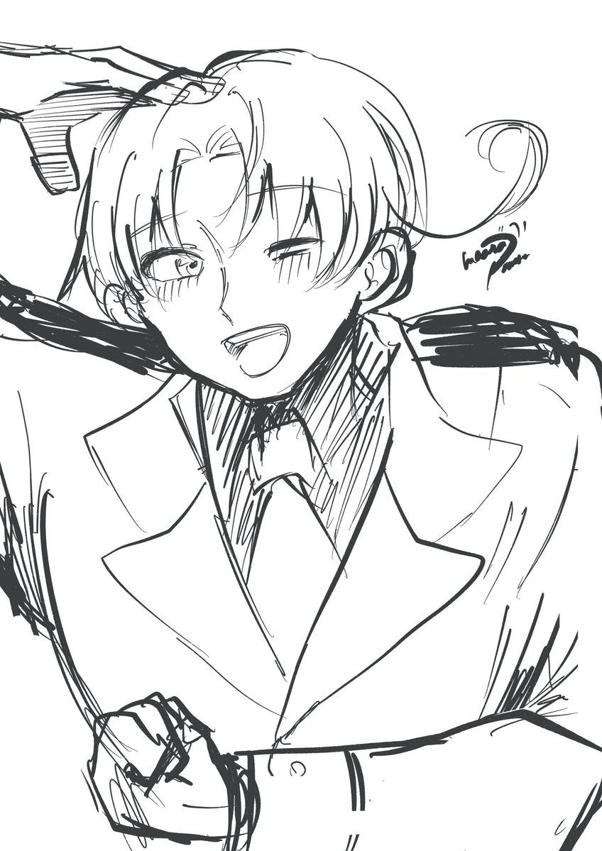 Machaco_0716's tweet photo. 久しぶりに浮上＆絵描きすぎて肩幅ゴリマッチョなｲﾀちゃ https://t.co/HOnY3dwDYc