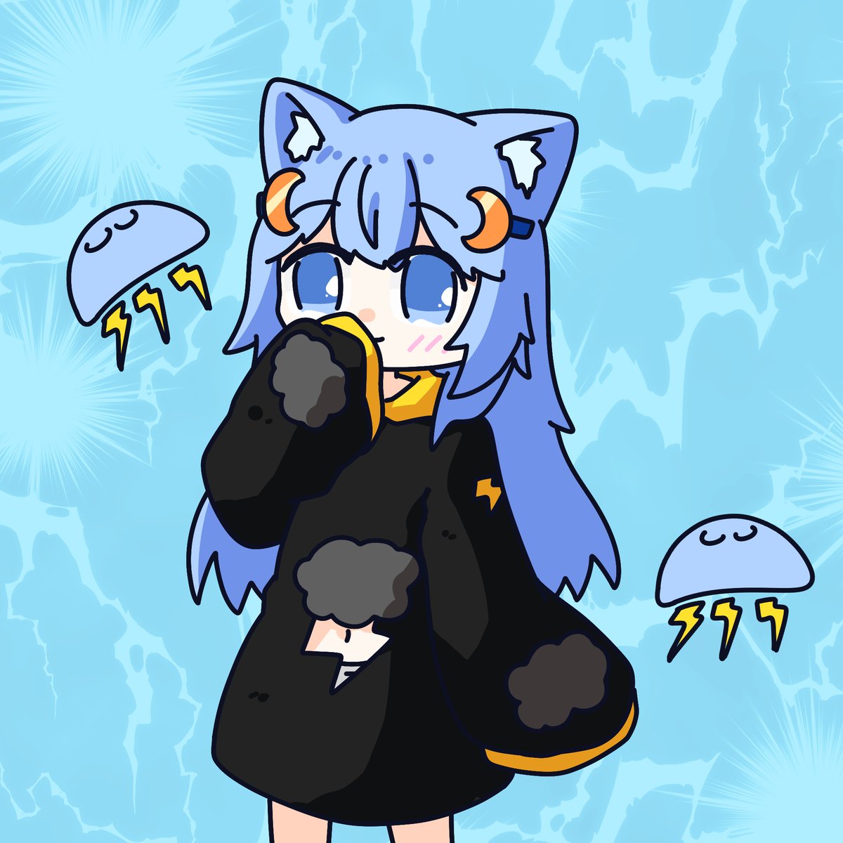 mofumaru_yu's tweet photo. ろあちゃん服よその子クラゲちゃん https://t.co/IZJP0mSFox
