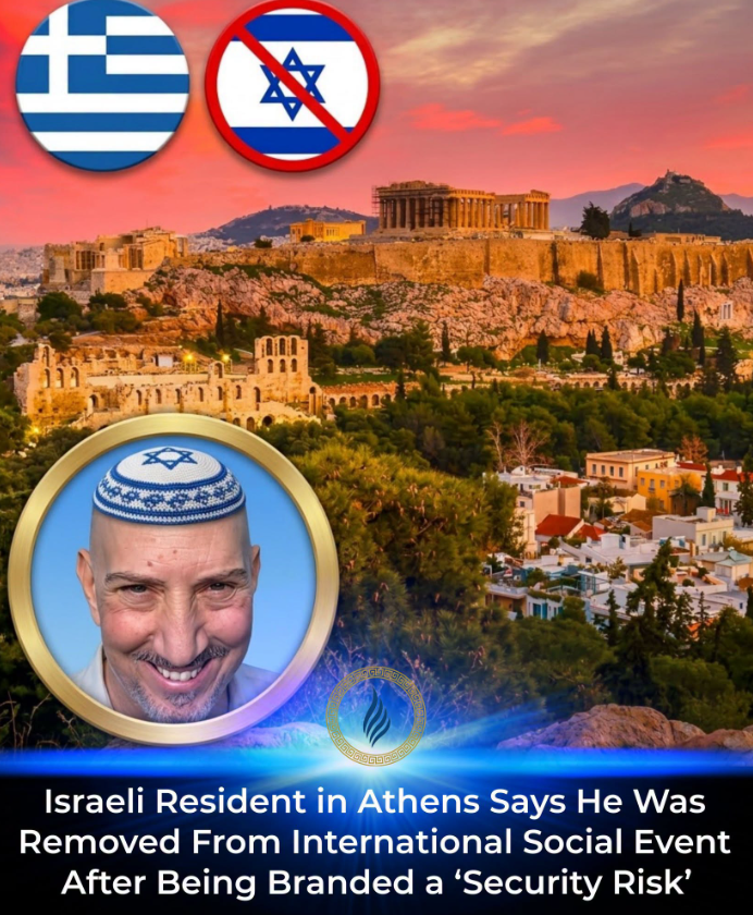 yahiapal's tweet photo. Israeli person came to my friend's event at Nomads Hub Greece. He was rude and he started annoying other people at the event. They kicked him out because of this. Suddenly, all the Greek media is talking about his fake "Antisemitic" experience. Repost &amp; support Nomads Hub Greece! https://t.co/gDlU5d5DlF