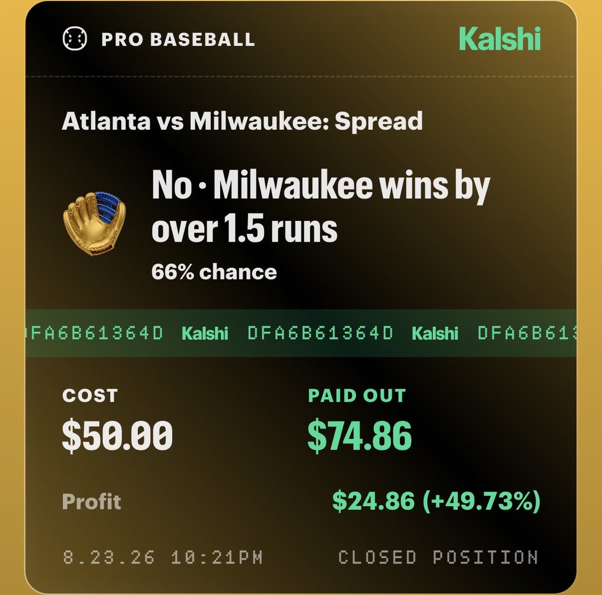 PWWpicks's tweet photo. MORE from a baseball sweep yesterday. At this post reaches 100 likes and 100 shares. I’ll put the player in a day out there. Usually between one and three plays. I’m not greedy. I’m just here to build my bank account. https://t.co/z5jjWig1c8