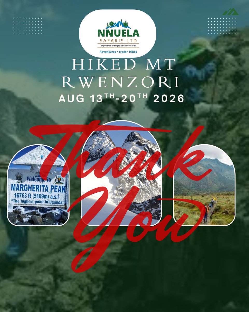 NabatteResty's tweet photo. To the KINGS and QUEENS who took on Mt. Rwenzori with us, thank you doesn't feel like enough.
What shall we call you from here on out?
@stellakayy
@ssenteza12
@conradmugisha
#ArthurAkol
#Annet
#Cuthbert
#NnuelaSafarisltd https://t.co/V4hpY7wjtU
