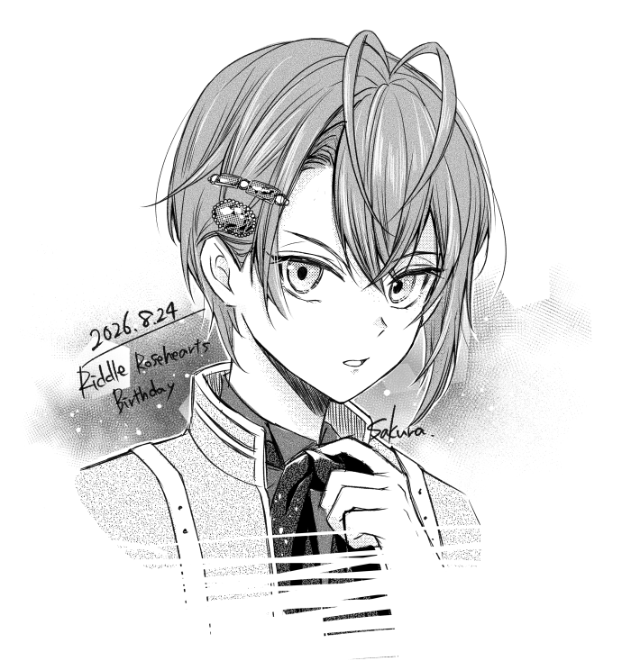 AsakuraPix's tweet photo. リドル寮長🌹
お誕生日おめでとうございます～！🥳🎉✨
#リドル・ローズハート誕生祭2026 https://t.co/maDtX0OVA5