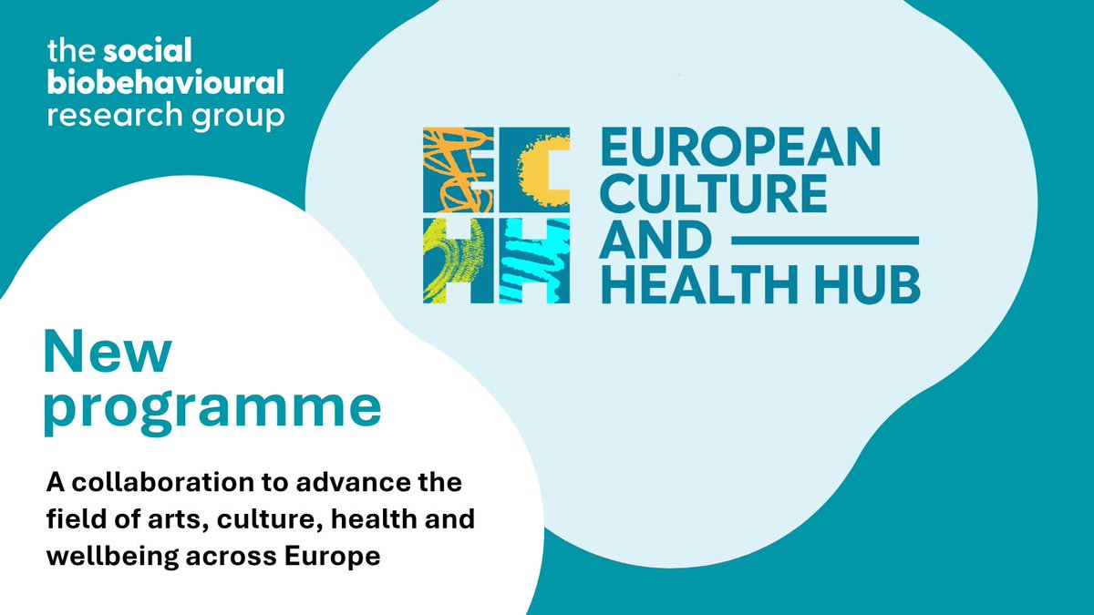 UCL_SBB's tweet photo. 📣 Introducing the European Culture and Health Hub (ECHH)!

We’re excited to be working on this new programme dedicated to strengthening and advancing the field of arts, culture, health, and wellbeing across Europe.

🔗 Read more here: https://t.co/7qJFmE31Zn https://t.co/ShWEeO0DaP