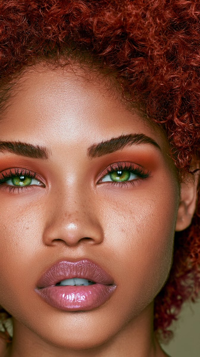 FBD_Agency's tweet photo. Copper-red curls, green eyes, sunset-toned makeup, and a glossy glow—an editorial beauty portrait made to hold the frame.
#trinidadianbeauty, #redcurls, #greeneyes, #editorialbeauty, #boldbeauty https://t.co/GIra8sl7T5