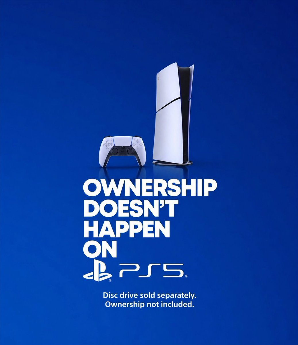 TheDeadPixell's tweet photo. @PlayStationES La propiedad NO existe en Playstation. 
🎮💿✊🏼 #DigitalOwnership #NoDiscNoBuy #NoDiscNoPS https://t.co/2znM217Gj8