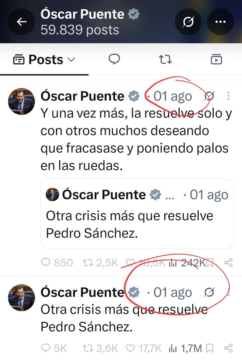 albertopgimenez's tweet photo. -1 de AGOSTO. Óscar da por zanjada la crisis de Ceuta gracias a su jefe.
-25 de AGOSTO.
.Se convoca la Junta de Seguridad Nacional
.Sanidad pide 40.000 vacunas para Ceuta
.Se nombra mando único para intentar atajar la crisis que Sánchez resolvió hace 24 días...
@oscar_puente_ https://t.co/KX196b2JeW