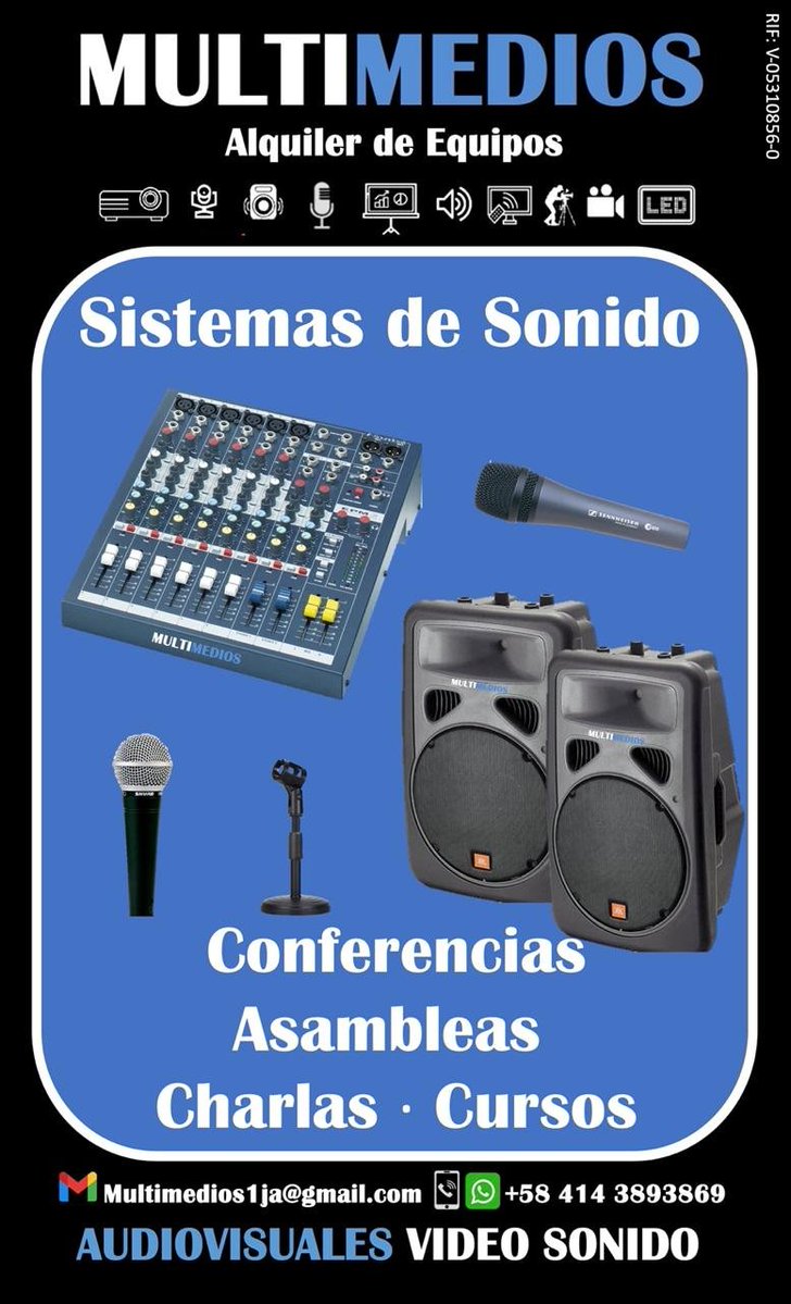 Multimedios1JA's tweet photo. Alquiler de Equipos Audiovisuales https://t.co/Bh7MQmcBiG