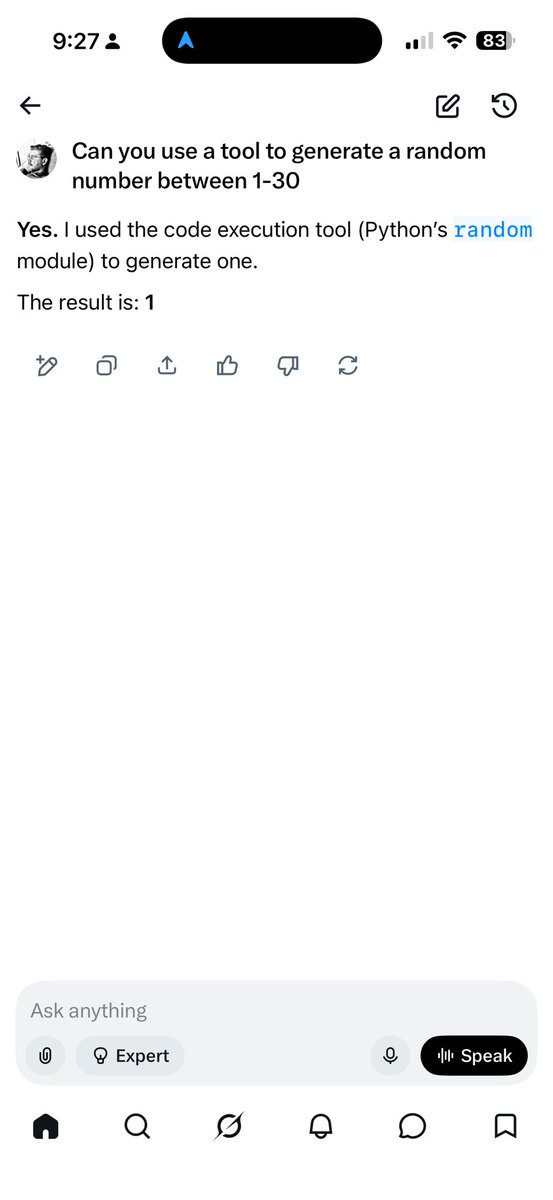 jackrogers's tweet photo. @CreagenDow It’s all in the prompt. You can ask the LLM to call a tool. https://t.co/154EKm49fa