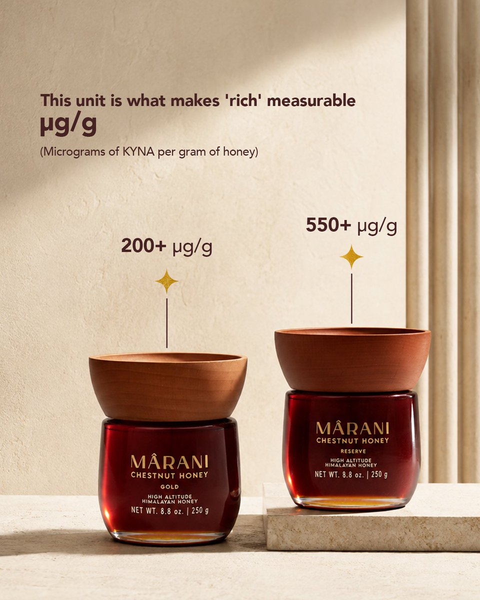 HimalayanT68148's tweet photo. Finding KYNA in nature is uncommon. Finding it in naturally high concentrations is even rarer, because concentration isn't something that can be added or engineered.

That's what makes Mârani's KYNA story worth understanding.

Discover more through the link in bio.

#MâraniHoney https://t.co/fejxr3DHId