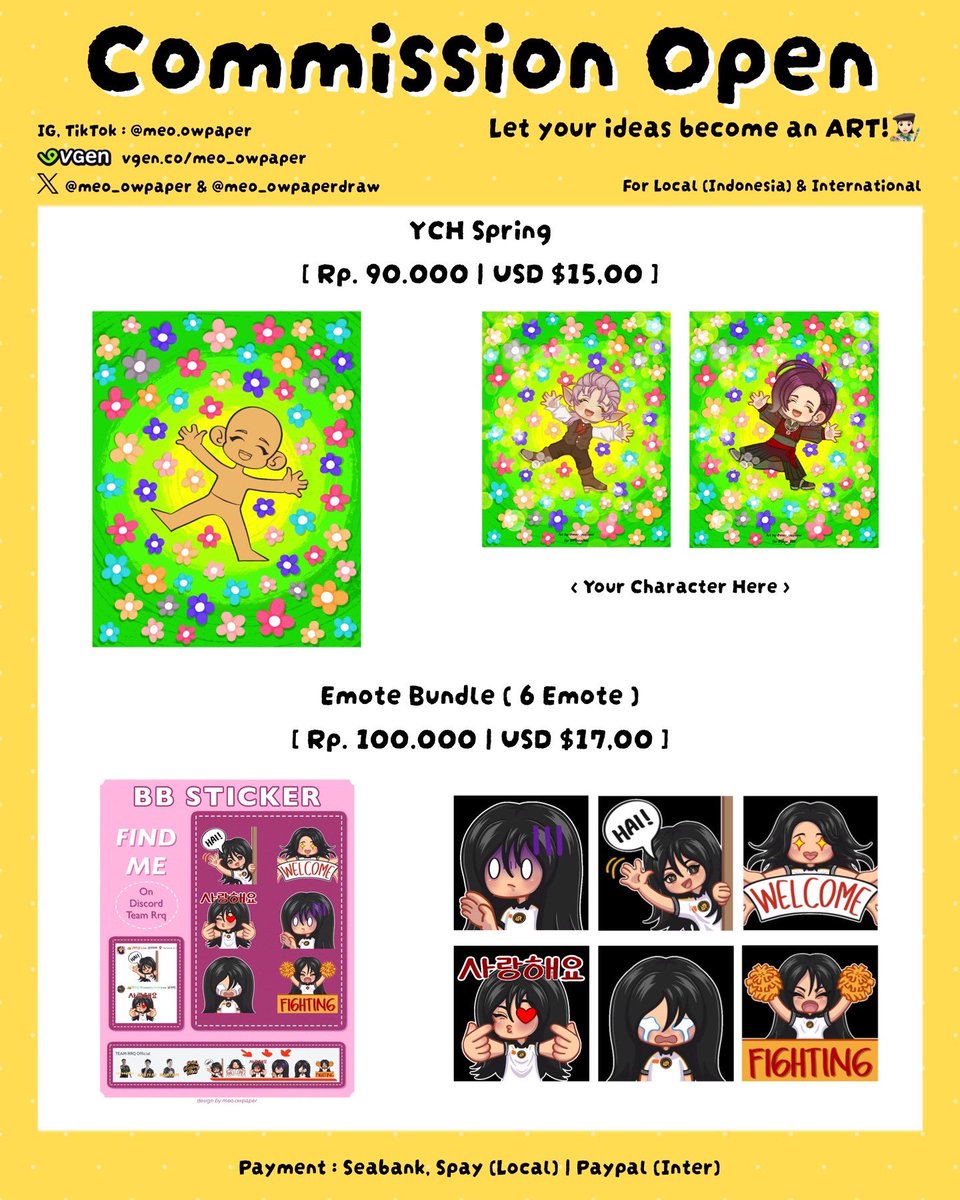 meo_owpaper's tweet photo. ♡ + ↻ are highly appreciated!🖤

[ Commission Sheet Update ]

For local 🇮🇩 and international
Samples below ⬇️ 

#ArtistsofSEA_cms #commissionopen #commission #illustration https://t.co/WGsarOu8hr