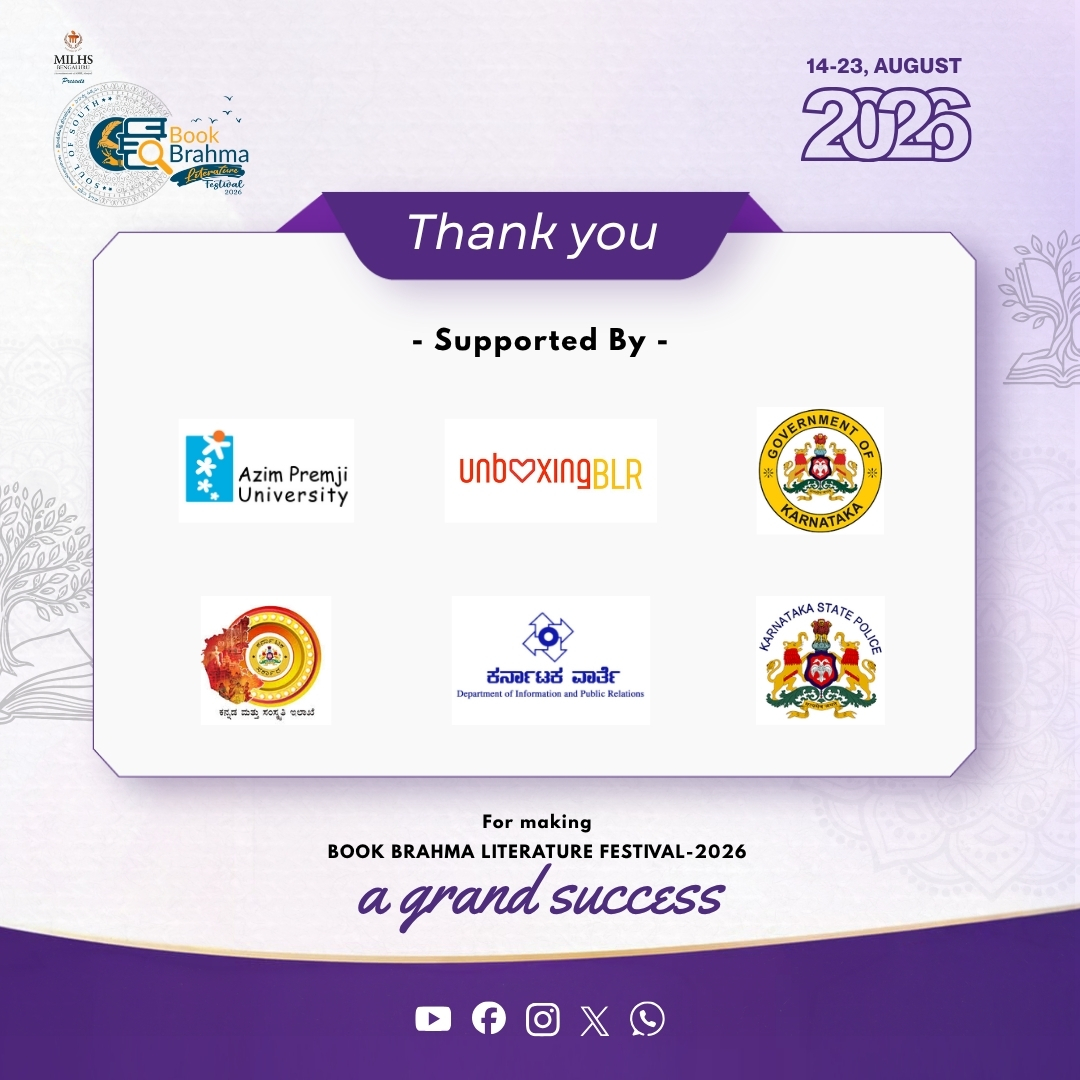 BBLitfest's tweet photo. A big thank you to our Supported By partners for their invaluable support in making #BBLF2026 a grand success! ❤️📚
#BBLF2026 #BBLitFest2026 #BookBrahma #MILHS #SoulOfSouth #ThankYou #LiteratureFestival https://t.co/jJ7xzidgoB