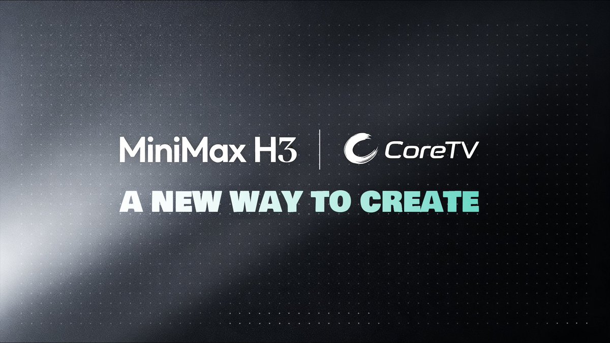 CoreTV_AI's tweet photo. Have you tried MiniMax H3 yet? 👀
It brings a powerful set of tools for building AI video, combining text + image + video + audio in one creative workflow.
🎬 Reference characters, motion, camera & voice
 🎯 Combine multiple images, videos & audio clips
 ✂️ Add, remove or replace elements with precise editing
 🔊 Generate video with native stereo sound
 📐 Up to 2K output

Built for cinematic scenes, ads, product content and more.
And H3 is just one of the many AI models available in CoreTV.

All models. One tool — CoreTV 🎬
Try it → https://t.co/PsU46D31bd