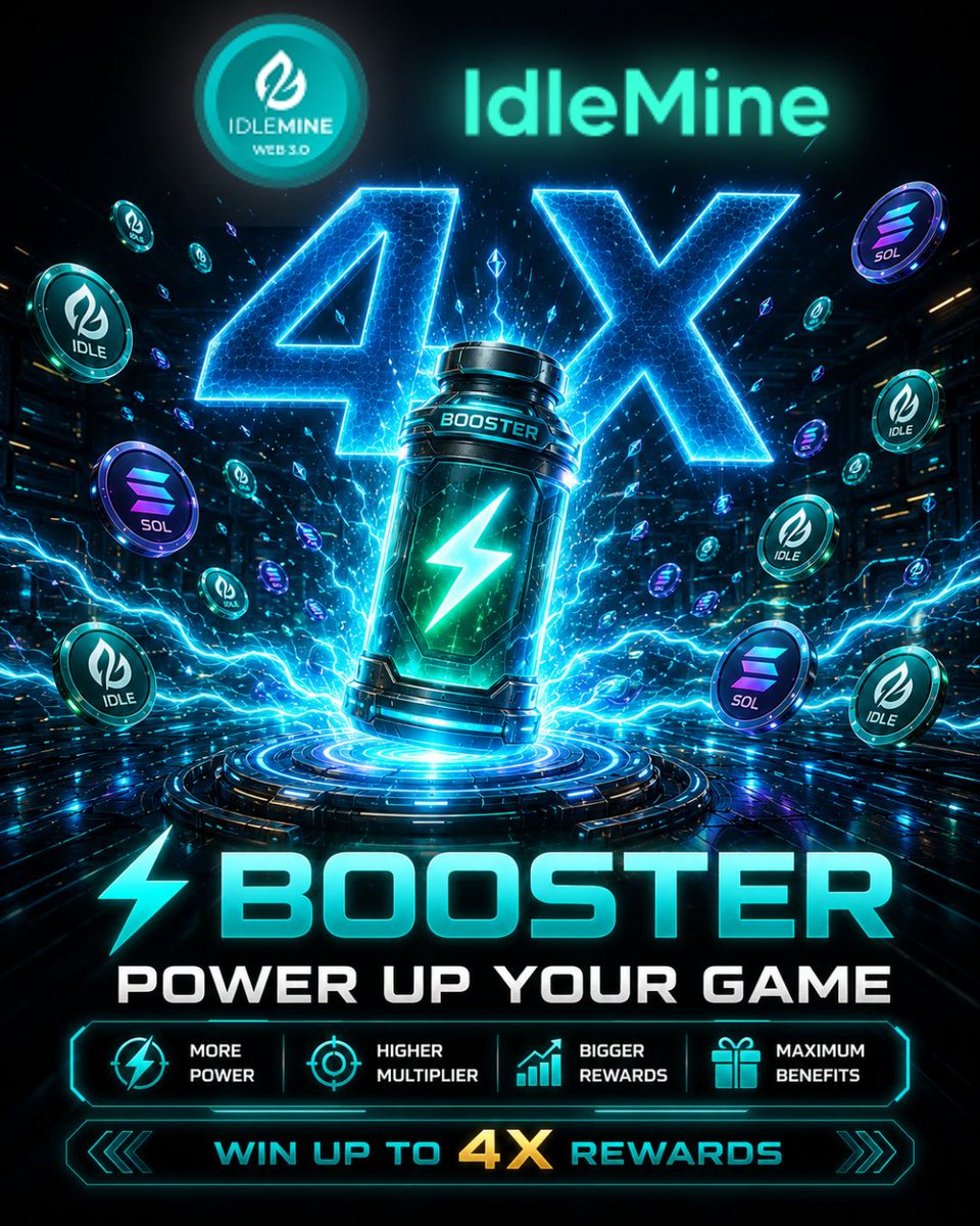 stringidlemine's tweet photo. ⚡ BOOST ON
Power up your game.
Push your play further.
Chase up to 4X rewards.
🚀 MORE POWER. MORE REWARDS.
Ready to activate your Booster?
Download IDLEMINE 👇
https://t.co/FYiOkdTbVC
#IdleMine #Boosters #PlayToEarn #Web3Gaming #GameFi https://t.co/PSOFCL8pQC
