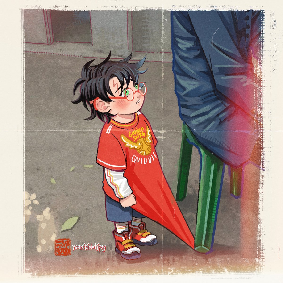ysaribidotjpeg's tweet photo. #severitus 
Baby Harry keeps running away so Snape puts him on time out. #harrypotter #severussnape https://t.co/GOwsrMoeWs