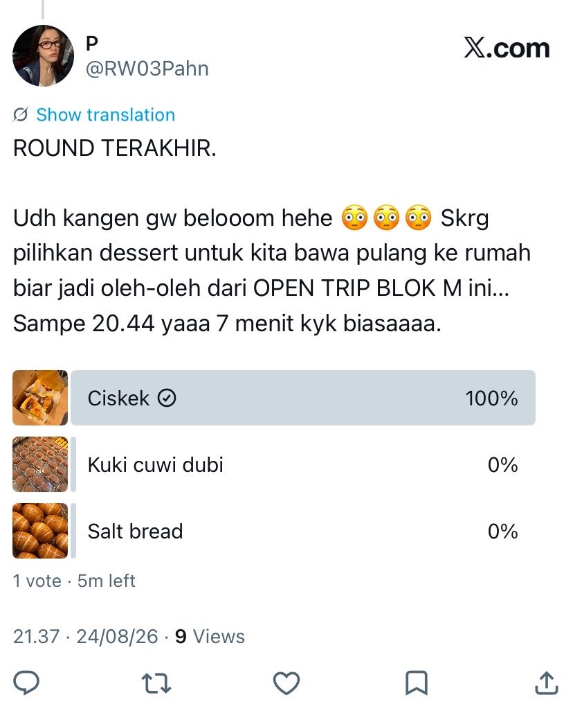 RW03Ningning's tweet photo. @RW03Pahn Aku mau ciskek https://t.co/FLEgqPLeyd