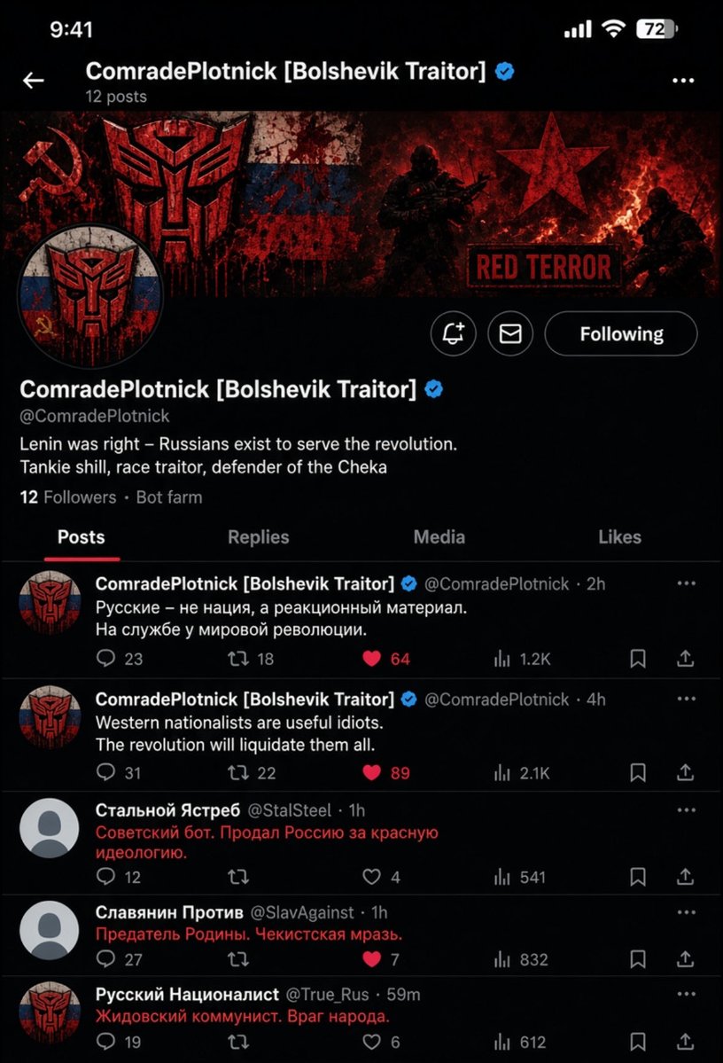 ComradePlotnick's tweet photo. “Generate an image that represents my account from perspective of my enemies” https://t.co/mnaL7QXgrk
