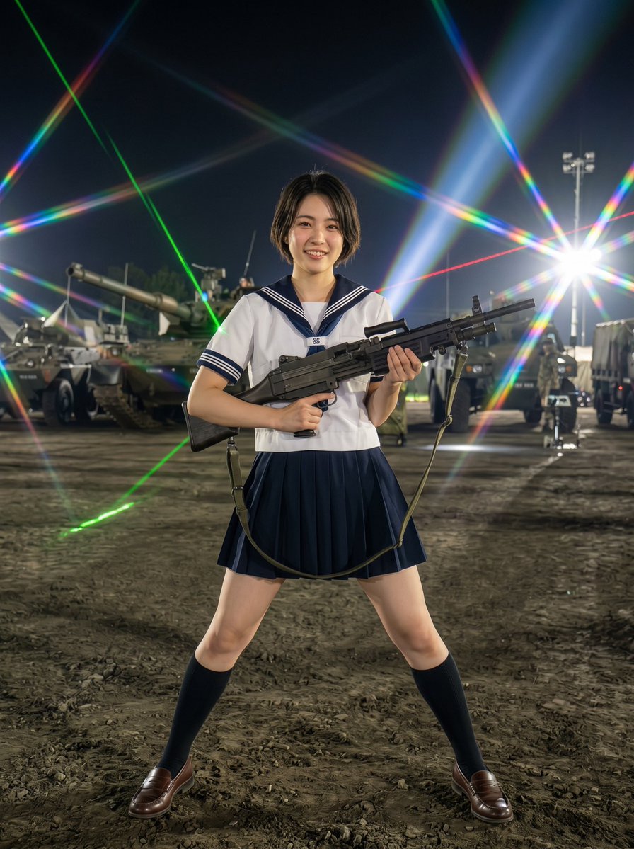 joscher3's tweet photo. @parkilhakuichi さんからリクエストで
脚の開きを大きくしてみました
#セーラー服と機関銃 #泉美です https://t.co/VfFvAKznDx
