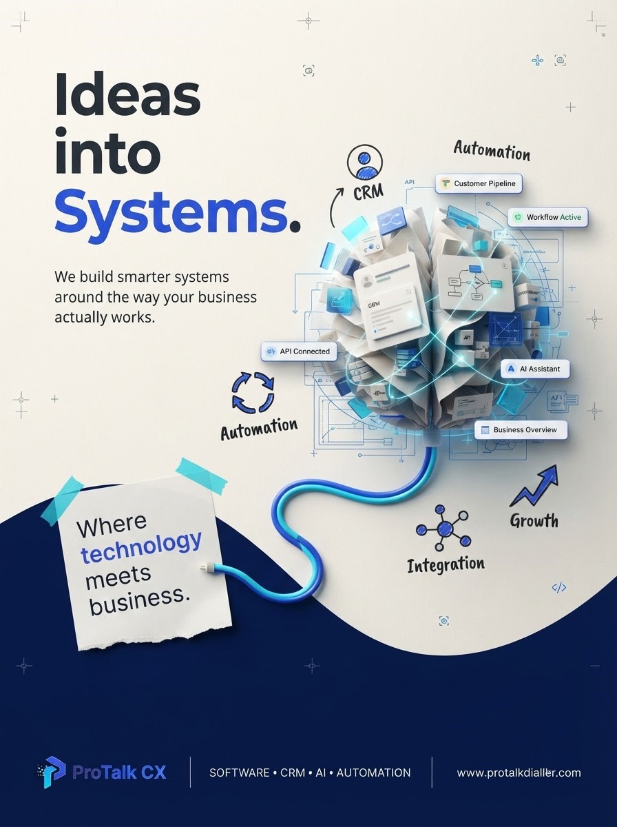 Protalk_Limited's tweet photo. Turn your ideas into powerful systems! 💡
Ready to connect technology with growth?
Transform your system today with ProTalk CX! 🌐 https://t.co/Z6UuCYlruj
#ProTalkCX #IdeasIntoSystems #CRMIntegration #BusinessAutomation #WorkflowAutomation #AISolutions #TechStrategy https://t.co/KSuqbpm2iA