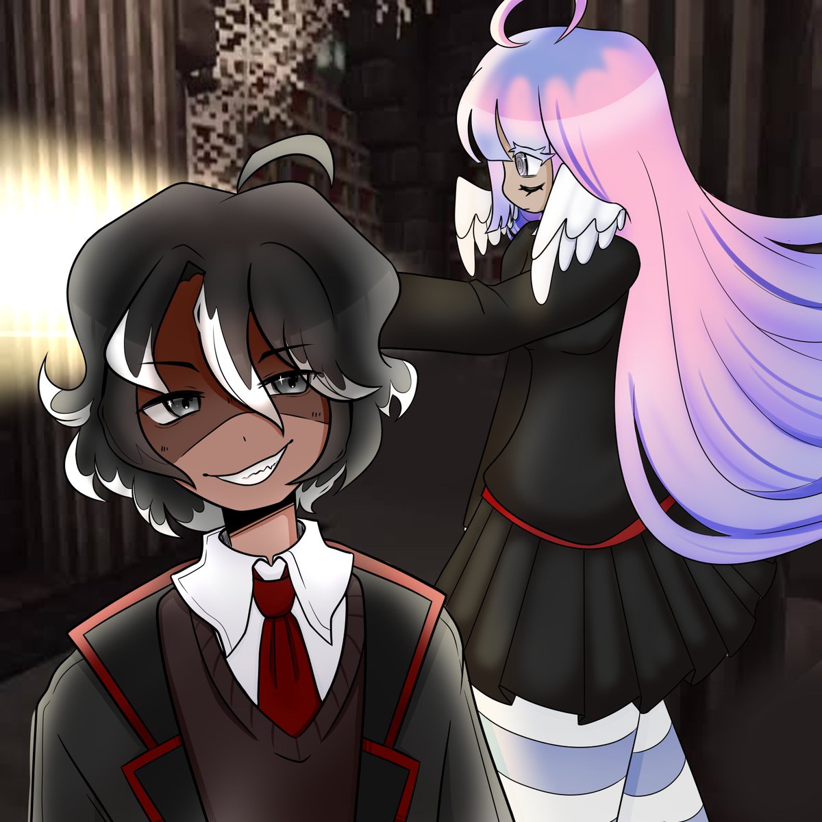 dokiDebug's tweet photo. #freakshowrp divineundead the grasp you have on me.................. anything but my games huh!! ♡ commission for someone special! https://t.co/FwuaElsnwW