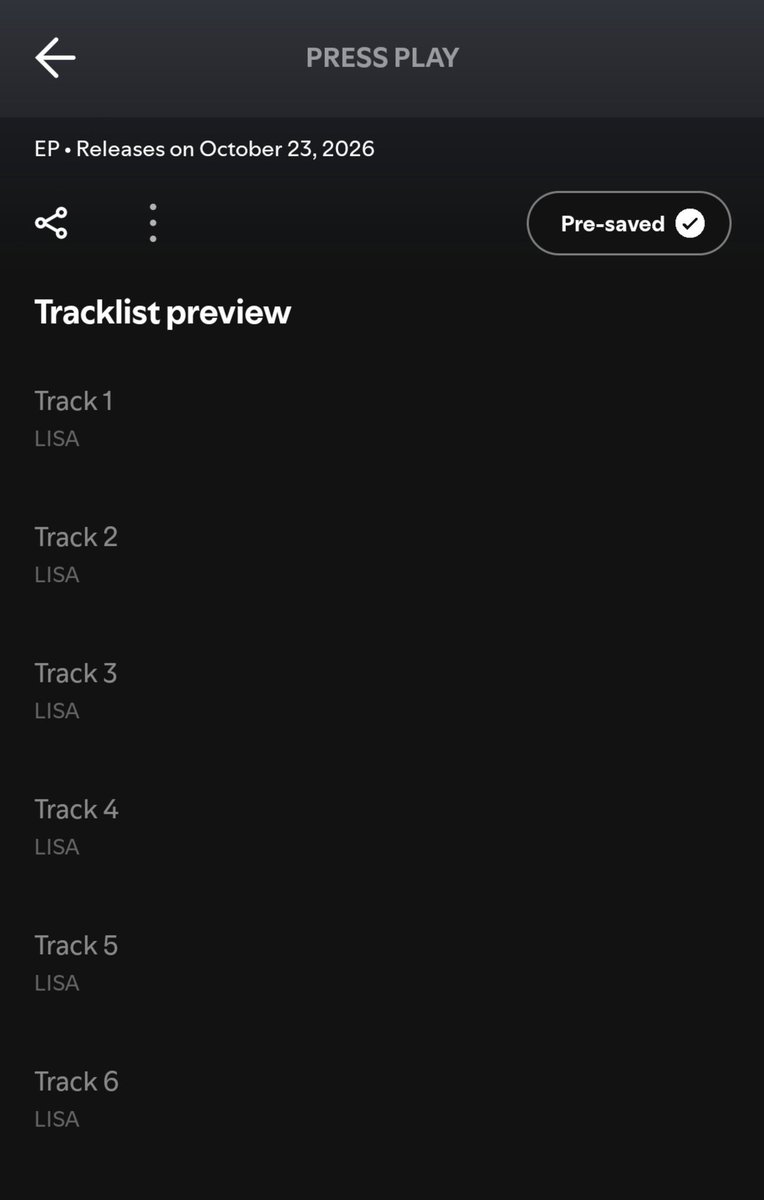 lalaluvlalisa's tweet photo. 6 new tracks! 🤩
OH LISA, YOU MOTHER!!! https://t.co/7FxIe6BoWw