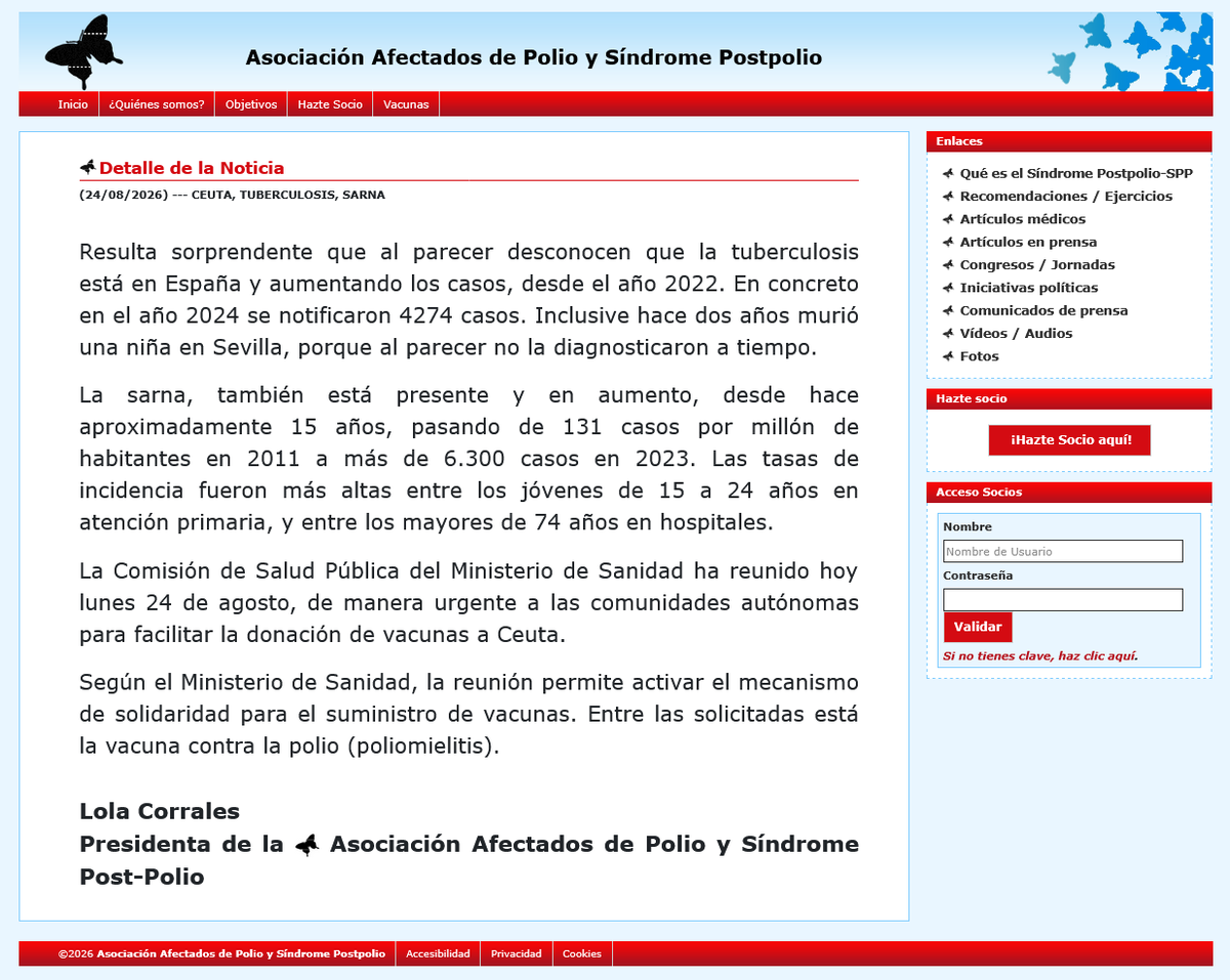 LolaCorralesP's tweet photo. CEUTA, TUBERCULOSIS, SARNA.
https://t.co/PAq1h5fzDt https://t.co/rlkdjoIuQ8