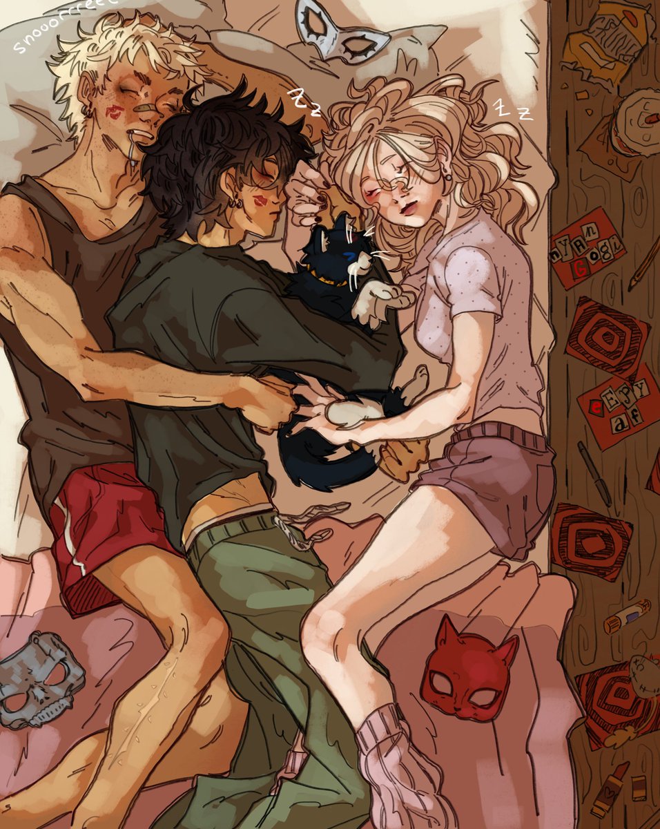 NYANGOG1's tweet photo. woke nucelar pegoryuann family #persona5 https://t.co/eqEIaaZDC2