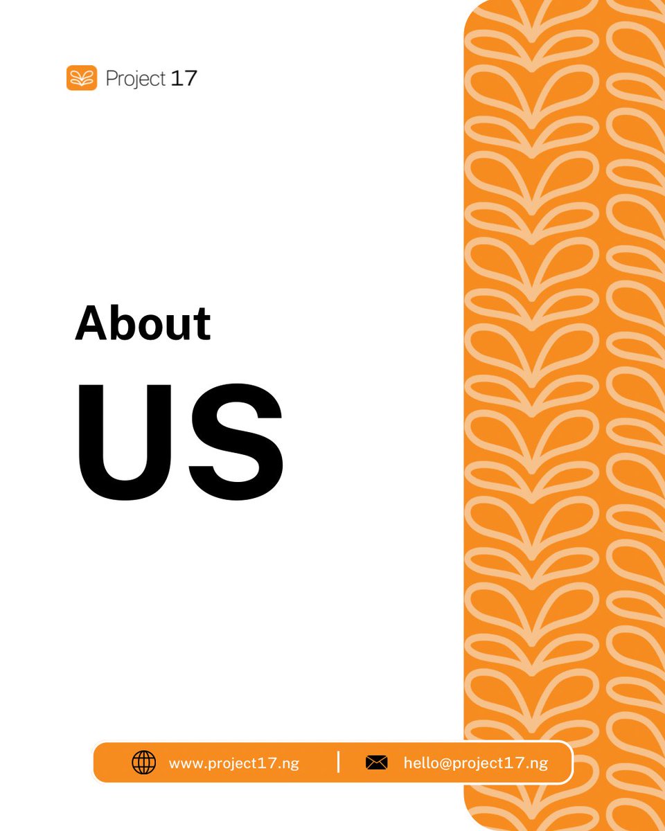 Project17_ng's tweet photo. What exactly is Project 17? 

And how can you be part of what we’re building?

A few answers, a few ways to get involved, and a little more about us.

Swipe through. 👉

#project17 #youthempowerment #africa #socialimpact #education #ngo https://t.co/BtzrjSbYcp