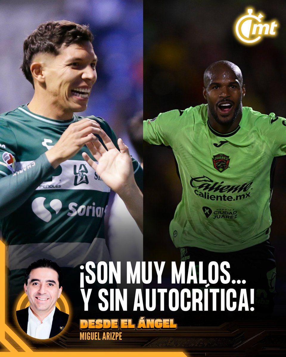 mediotiempo's tweet photo. #DesdeElÁngel | ✍Es lamentable que haya equipos tan malos y que dentro me digan que van por el camino adecuado. Mis Judas no tienen pena. Les cuento aquí.
✍ ¿Y Bravos de Juárez, que cada partido que pasa y cada torneo que transcurre es peor y vergonzoso?
✍ ¿Y Santos? Nooo, señores, ni qué decir de este lamentable equipo. Es una piltrafa, y no de hoy solamente, sino de los últimos años.
✍ ¿Por qué cancelaron el ascenso y tenemos equipos tan lastimosos como Santos y Bravos?
https://t.co/XPxKAF1CGo
La columna de @ArizpeMiguelZ