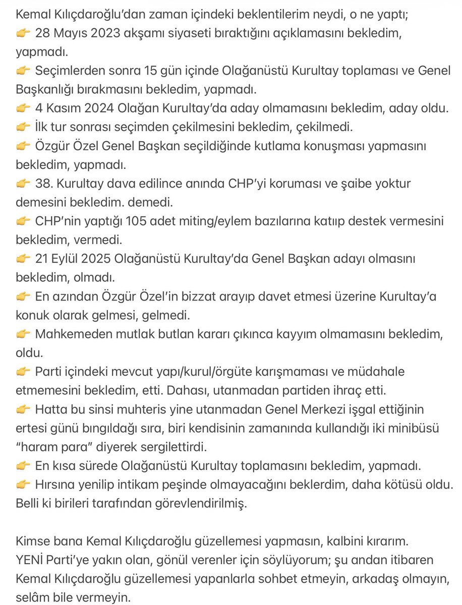 emintugluoglu's tweet photo. Hem Cumhuriyet Halk Partiliyim diyeceksin, hem de Parti iktidara yürüyen 1. Parti olduğunda tekerine çomak sokacaksın… https://t.co/PhqVLV9FjI