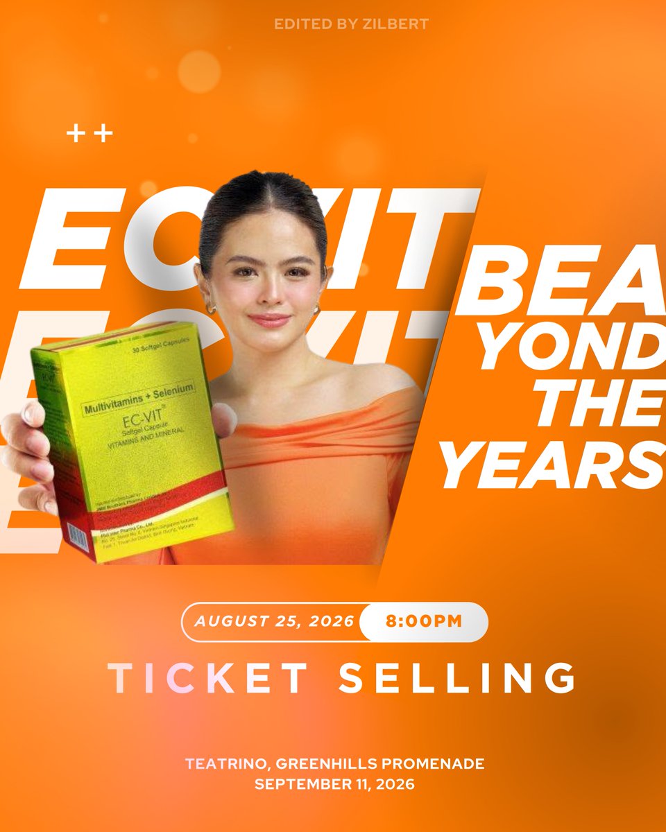 wilbertrosss's tweet photo. bea-yond the years 🧡 

get your tickets tomorrow august 25, 2026 - 8pm!!!!

@beabinene I #beabinene I #ecvit https://t.co/gJ0XkzMqLx