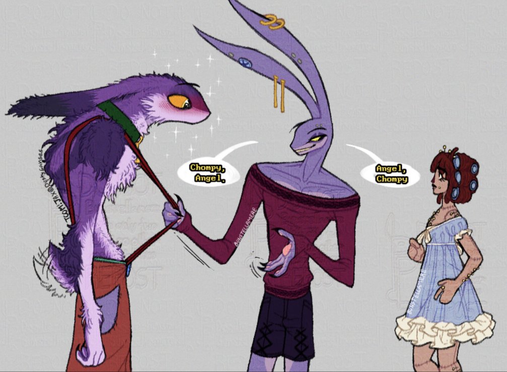 Bunstellamere's tweet photo. @DustySanses 2/3 

#TADC #TSVD #TCOM #bunnydoll #doublebunny #feralfangs #angelfangs https://t.co/DiMlUCVmxe