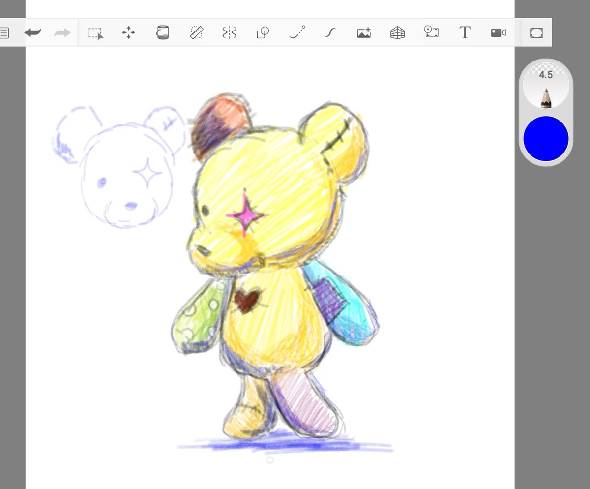 PikafaaART's tweet photo. Draw a bear on my table 🐻 https://t.co/W8OTRN1dAZ