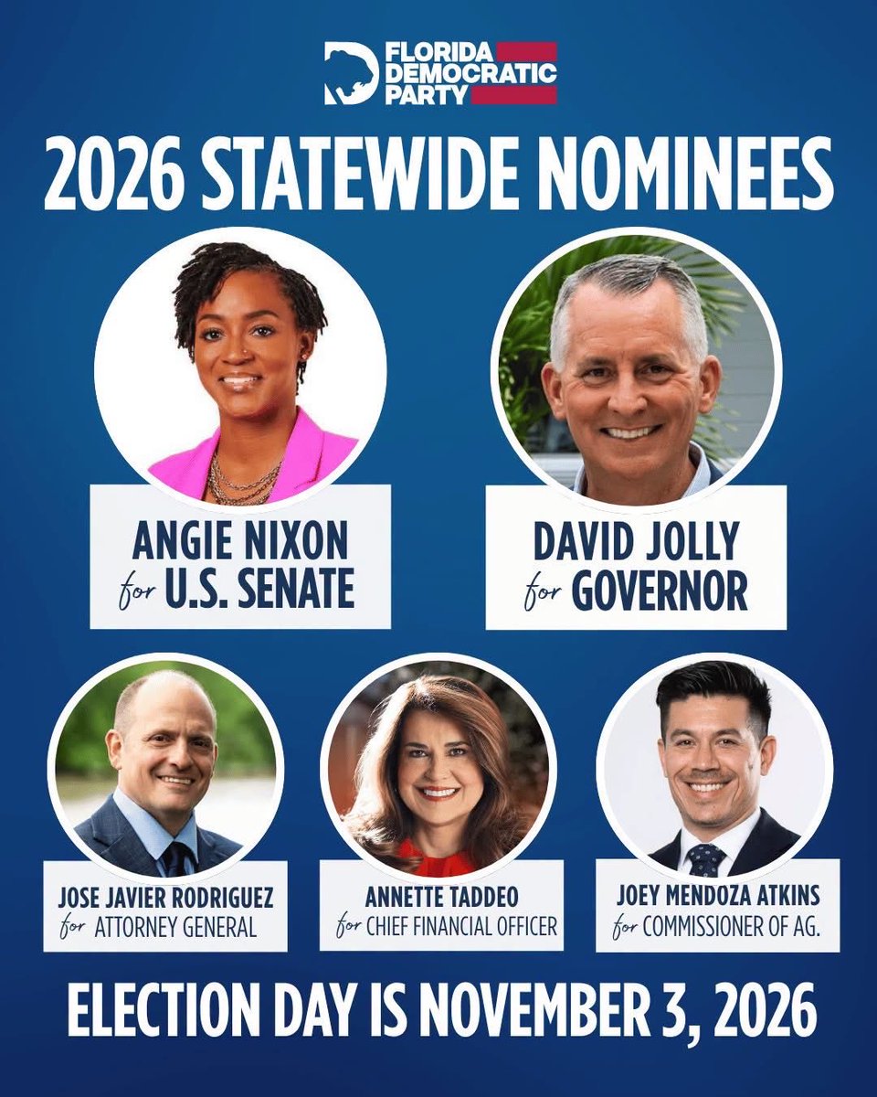DanielHenryJAX's tweet photo. As I said in election night, proud to stand ten toes down for our dynamic Democratic Ticket! All gas no brakes till November. 🔥✊🏽🇺🇸 https://t.co/oqesqLFtsk