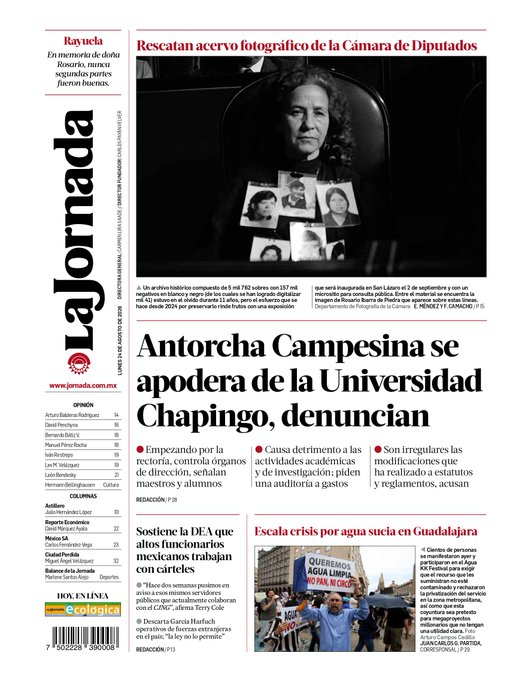 galvanochoa's tweet photo. 🔵 La Jornada hoy.

📰 https://t.co/4WIZBV4FoL https://t.co/CKdGvX3Hmw