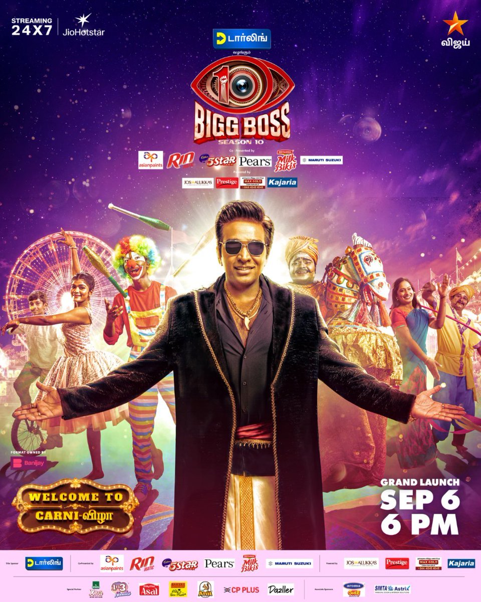 Dksview's tweet photo. #BiggBossTamil10 - Grand Launch (6th Sep'26 6PM) 🔥 https://t.co/AQ2p8kiS45