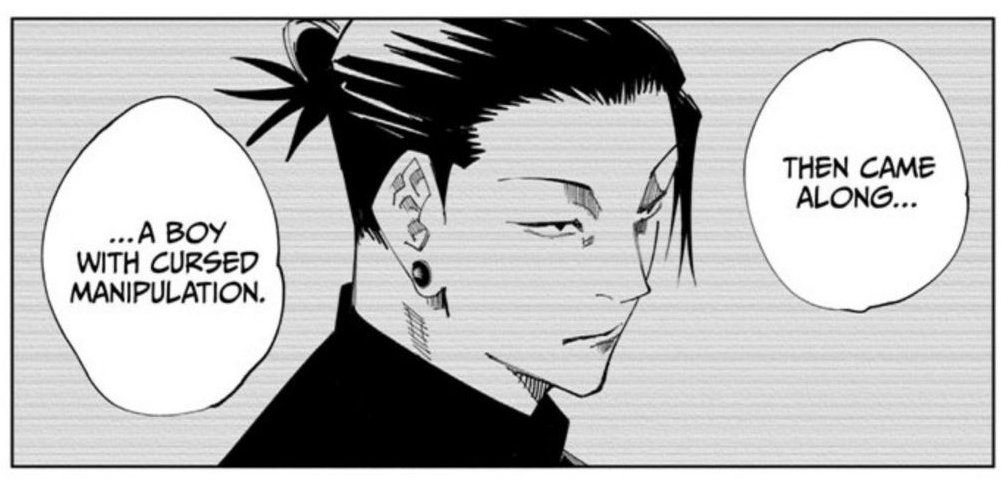 brattygeto's tweet photo. I'm so tired of people ignoring that Suguru was also a weapon of jujutsu society, not just used by it, but treated that way by the system as a whole. Too many act like one single character was the only weapon, when Suguru's autonomy was stripped over and over. https://t.co/bqFiCBo3AY