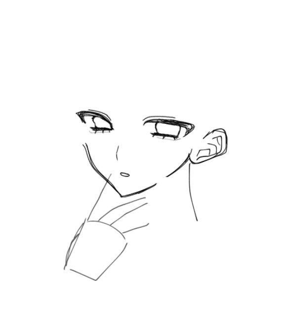 S113zu's tweet photo. 描き途中これもある可愛い絵じゃなくてメロい絵目指そうかな😭 https://t.co/QlRdsWMVfN